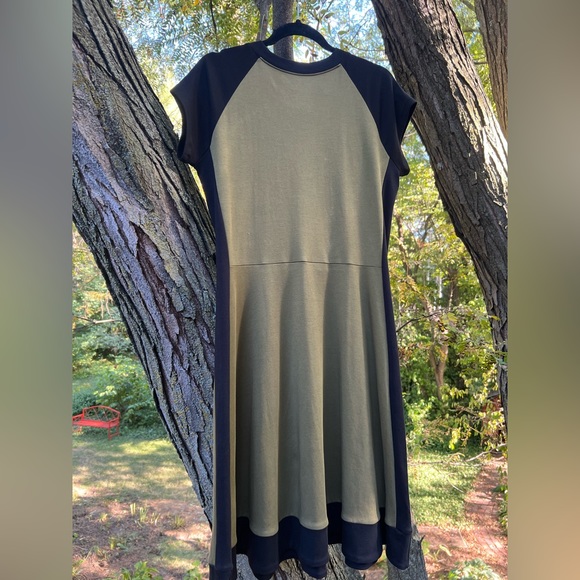 New “Fair Indigo” cotton knit dress with flattering fit for fall! - Picture 2 of 7